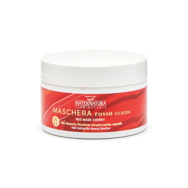Maschera rosso ciliegia - immagine 2