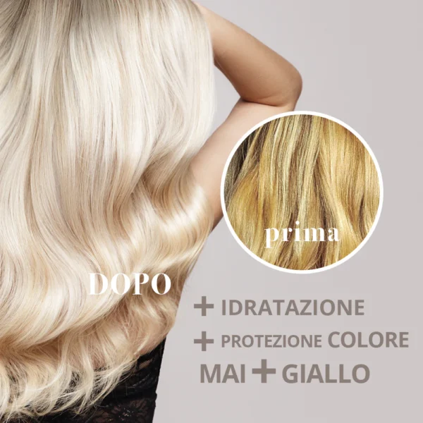 Maschera Tonalizzante Capelli Biondo Ghiaccio all'Olio di Camelia - immagine 2